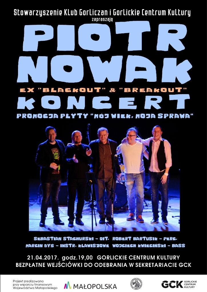 Poczuj bluesa na Ziemi Gorlickiej - koncert Piotr Nowak Band